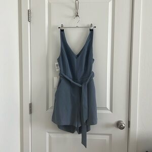NWT Aritzia Wilfred Ecoulement Romper - Granite Blue (6)